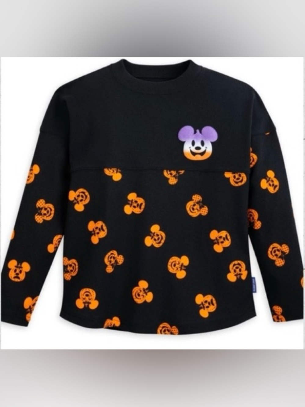 Disney Parks Happy Halloween Mickey Pumpkin Spirit Jersey Kids NWT